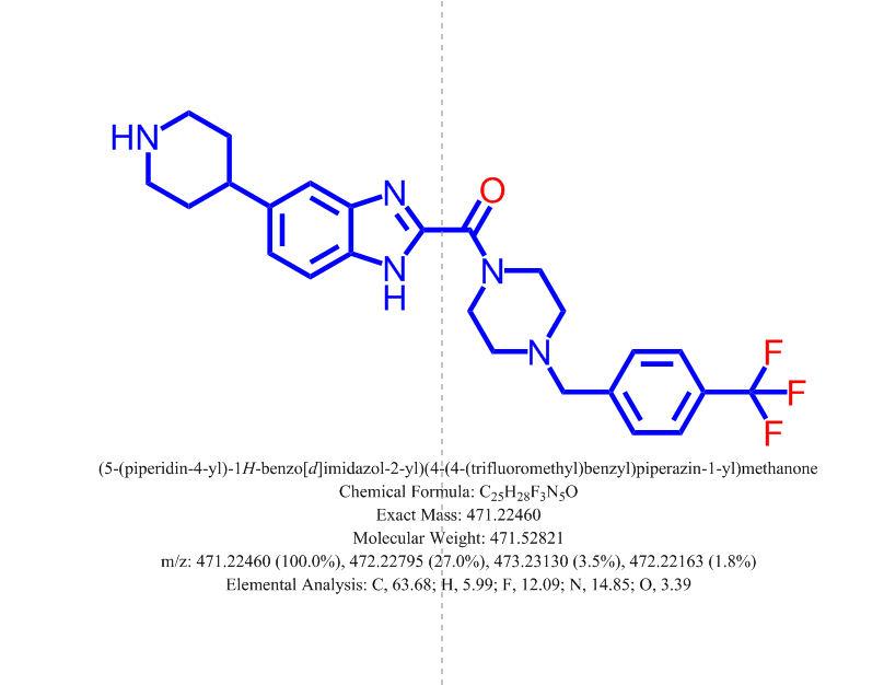 (5-(piperidin-4-yl)-1H-benzo[d]imidazol-2-yl)(4-(4-(trifluoromethyl)benzyl)piperazin-1-yl)methanone