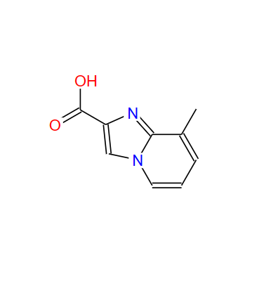 88751-05-7;8-甲基咪唑并[1,2-A]吡啶-2-羧酸 HCL 0.8H2O;8-METHYL-IMIDAZO[1,2-A]PYRIDINE-2-CARBOXYLIC ACID