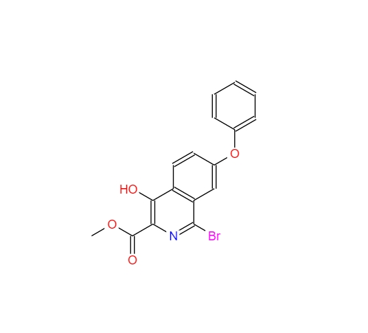 1-溴-4-羟基-7-苯氧基异喹啉-3-甲酸甲酯