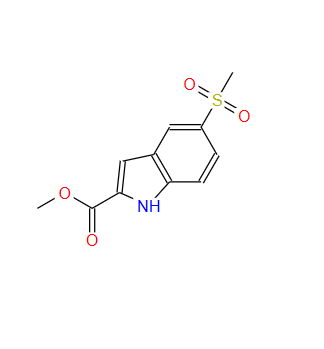 205873-28-5;甲基 5-甲基磺基吲哚-2-甲酯;METHYL 5-(METHYLSULFONYL)-1H-INDOLE-2-CARBOXYLATE