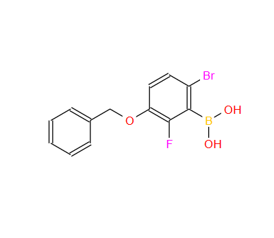 957035-10-8；3-苄氧基-6-溴-2-氟苯硼酸；3-(Benzyloxy)-6-bromo-2-fluorophenylboronic acid