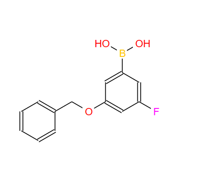850589-56-9；3-苄氧基-5-氟苯硼酸；(3-BENZYLOXY-5-FLUORO)BENZENEBORONIC ACID