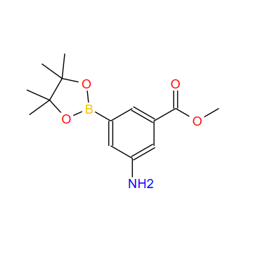 850689-27-9；3-氨基-5-甲氧羰基苯基硼酸频哪醇酯；Methyl 3-Amino-5-boronobenzoate, pinacol ester