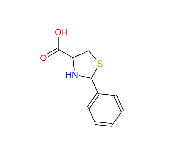 2-苯基噻唑烷-4-羧酸