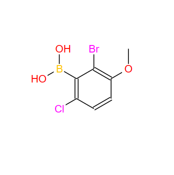 957062-90-7?；2-溴-6-氯-3-甲氧基苯硼酸；2-Bromo-6-chloro-3-methoxyphenylboronic acid