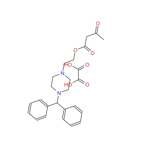 乙酰乙酸[2-(4-二苯甲基-1-哌嗪基)]乙酯草酸盐