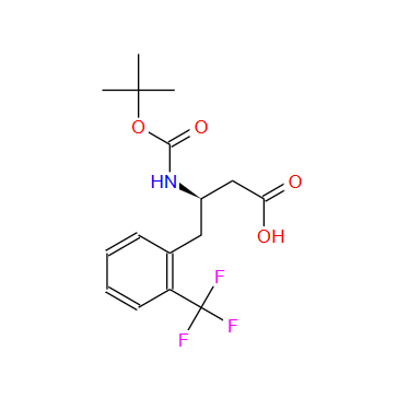 269396-77-2；BOC-(R)-3-氨基-4-(2-三氟甲苯基)丁酸；BOC-(R)-3-AMINO-4-(2-TRIFLUOROMETHYL-PHENYL)-BUTYRIC ACID