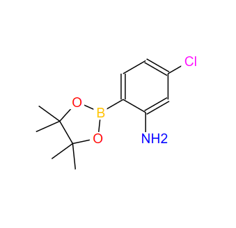 863578-21-6；2-氨基-4-氯苯硼酸频哪醇酯；2-AMINO-4-CHLOROPHENYL BORONIC ACID PINACOL ESTER