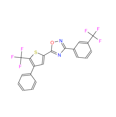 256414-75-2?；5-[4-苯基-5-(三氟甲基)-2-噻吩基]-3-[3-(三氟甲基)苯基]-1,2,4-恶二唑