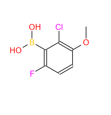 1072945-77-7；2-氯-3-甲氧基-6-氟苯硼酸；2-Chloro-6-fluoro-3-Methoxyphenylboronic acid