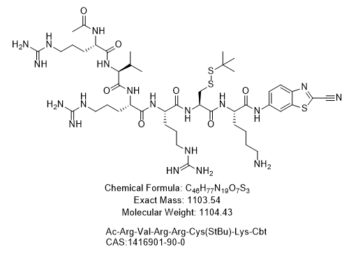 Ac-Arg-Val-Arg-Arg-Cys(StBu)-Lys-Cbt