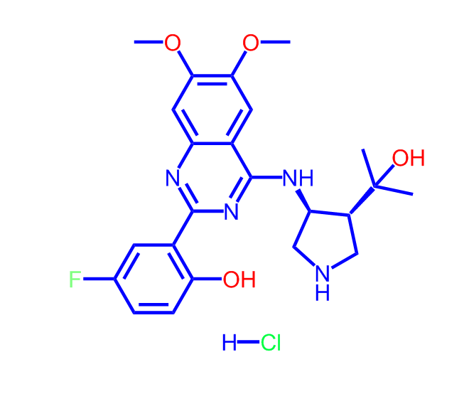 rel-4-氟-2-(4-(((3R,4S)-4-(2-羟基丙烷-2-基)吡咯烷-3-基)氨基)-6,7-二甲氧基喹唑啉-2-基)苯酚盐酸盐