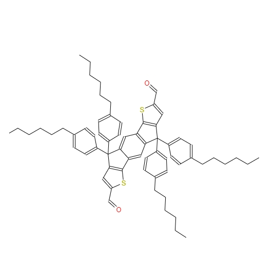 4,4,9,9-四(4-己基苯基)-4,9-二氢-S-茚并[1,2-B:5,6-B']二噻吩-2,7-二醛
