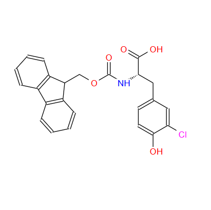 478183-58-3?;FMOC-L-3-氯酪氨酸;(S)-2-(((9H-fluoren-9-yl)methoxy)carbonylamino)-3-(3-chloro-4-hydroxyphenyl)propanoic acid