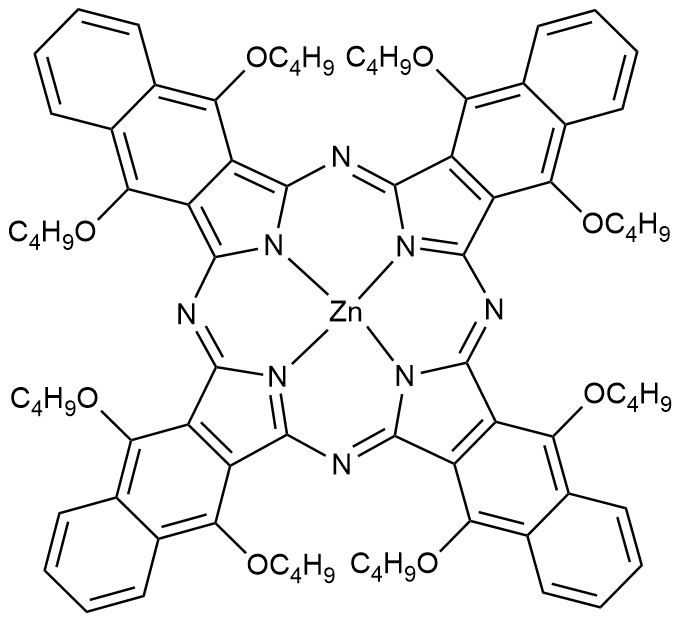 5,9,14,18,23,27,32,36-八丁氧基-2,3-萘酞菁锌 189203-78-9