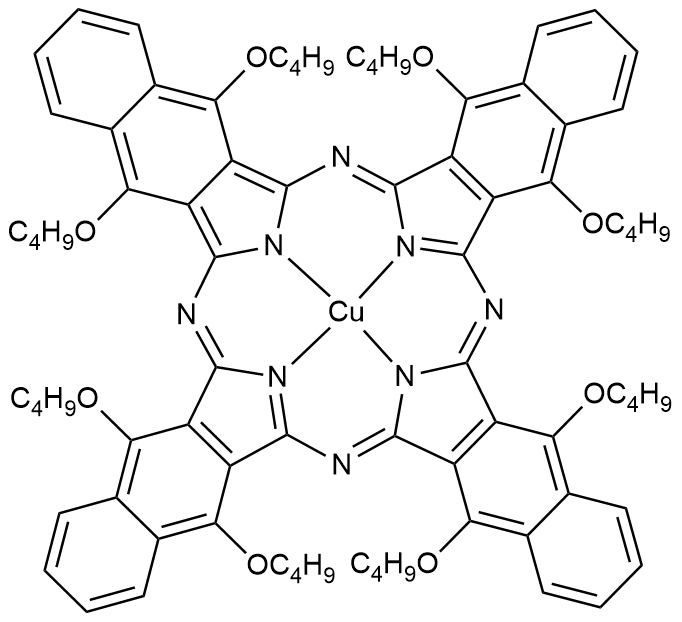 5,9,14,18,23,27,32,36-八丁氧基-2,3-萘酞菁铜 155773-67-4