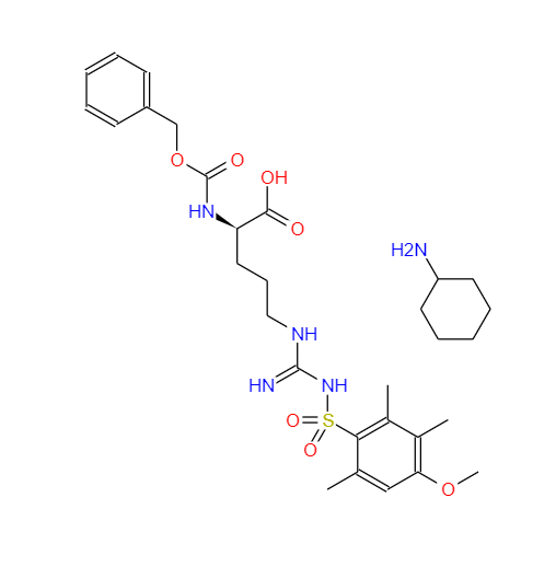 210557-94-1 N5-[亚氨基[[(4-甲氧基-2,3,6-三甲基苯基L)磺酰基]氨基]甲基]-N2-[苄氧羰基]-D-鸟氨酸环己基铵盐