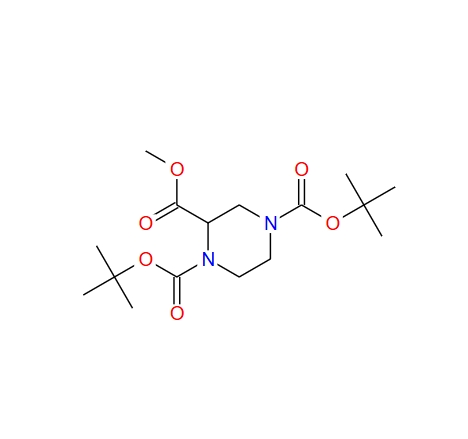 1,4-双(BOC)-2-哌嗪甲酸甲酯 171504-98-6