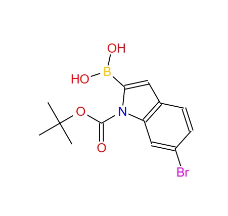 N-Boc-6-溴吲哚-2-硼酸 1217500-59-8