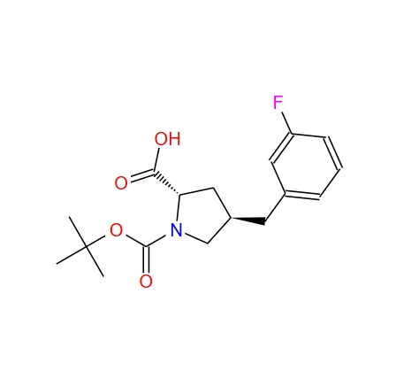 (2S,4R)-1-(叔丁氧基羰基)-4-(3-氟苄基)吡咯烷-2-甲酸 959579-74-9