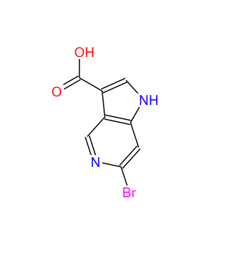 1000341-77-4;6-溴-1H-吡咯并[3,2-C]吡啶-3-羧酸;1H-Pyrrolo[3,2-c]pyridine-3-carboxylic acid, 6-bromo