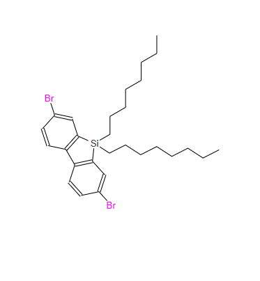 891182-24-4?;2,7-二溴-9,9-二辛基-9H-9-硅杂芴;2,7-Dibromo-9,9-dioctyl-9H-9-silafluorene