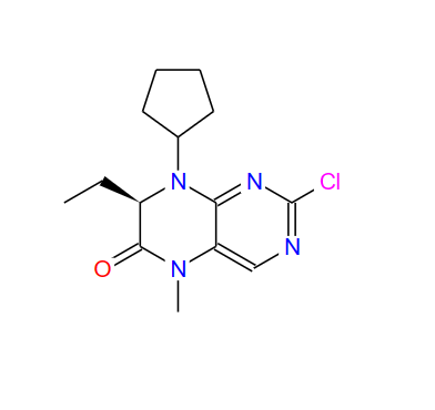 755039-55-5;(7R)-2-氯-8-环戊基-7-乙基-7,8-二氢-5-甲基-6(5H)-蝶啶酮;(7R)-2-氯-8-环戊基-7-乙基-7,8-二氢-5-甲基-6(5H)-蝶啶酮