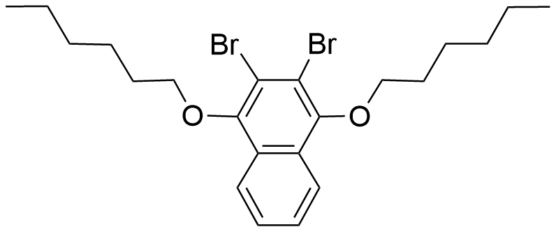 2,3-二溴-1,4-双（己氧基）萘