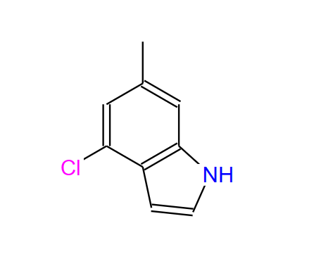 885521-78-8；4-氯-6-甲基-1H-吲哚；1H-Indole, 4-chloro-6-Methyl-