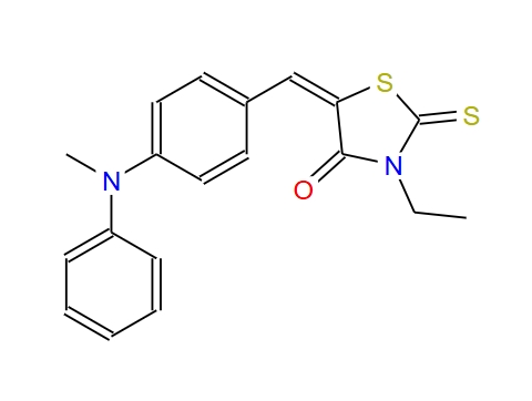 3-乙基-5-(4-(甲基(苯基)氨基)亚苄基)-2-硫代噻唑烷-4-酮