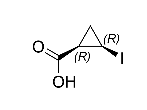 (1R,2R)-2-碘环丙烷羧酸, (1R,2R)-2-iodocyclopropanecarboxylic acid, 692288-05-4, ≥99%