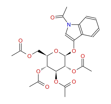 1-乙酰基-3-O-（2,3,4,6-四-O-乙酰基B-d-D-吡喃葡萄糖基）吲哚