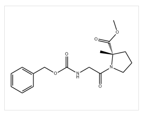 L-Proline, N-[(phenylmethoxy)carbonyl]glycyl-2-methyl-, methyl ester