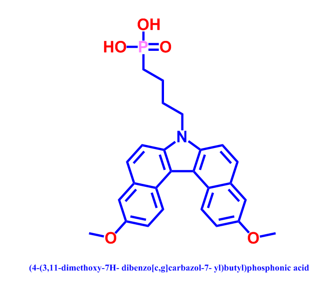 (4-(3,11-dimethoxy-7H- dibenzo[c,g]carbazol-7- yl)butyl)phosphonic acid