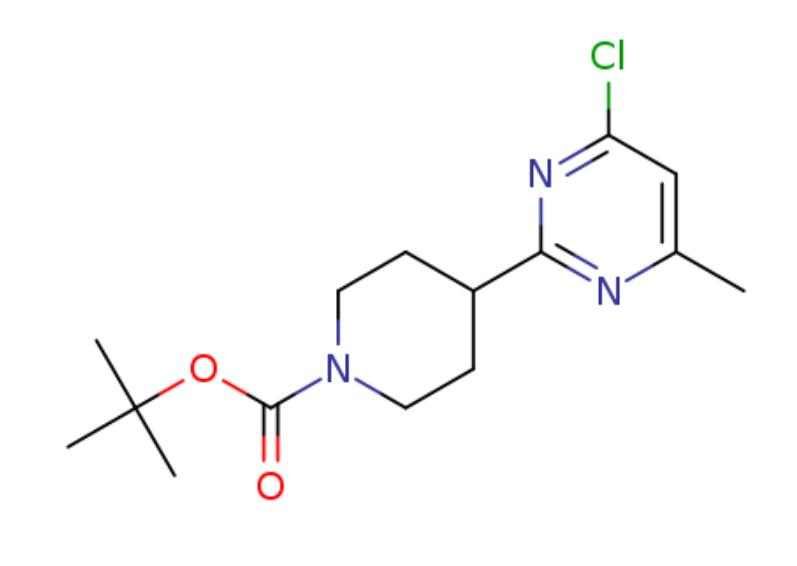 4-(4-chloro-6-methylpyrimidin-2-yl)piperidine-1-carboxylic acid tertbutyl ester