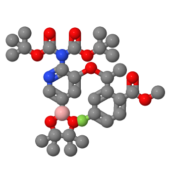 2-[(1R)-1-[2-二(叔丁氧羰基)氨基]-5-(4,4,5,5-四甲基-1,3,2-二氧硼酸-2-基)-3-吡啶基]氧基]乙基]-4-氟苯甲酸甲酯