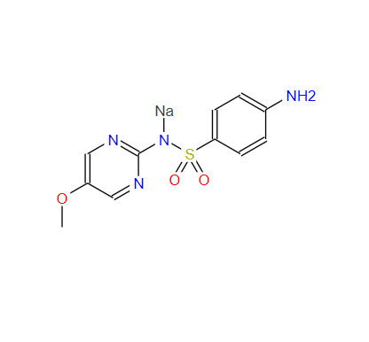 18179-67-4；磺胺对甲氧嘧啶钠；Sulfamethoxydiazine