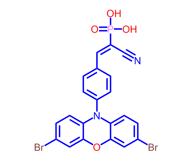 (E)-(1-cyano-2-(4-(3,7-dibromo-10H-phenoxazin-10-yl)phenyl)vinyl)phosphonic acid