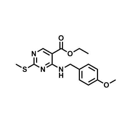 4-((4-甲氧基苄基)氨基)-2-(甲硫基)嘧啶-5-羧酸乙酯  211230-35-2