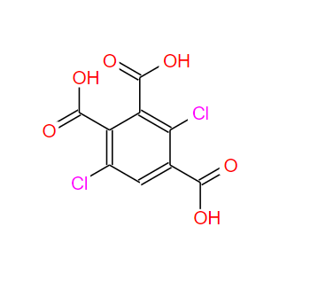 137071-78-4；2,5-二氯-1,3,4-苯三甲酸；3,6-dichlorobenzene-1,2,4-tricarboxylic acid