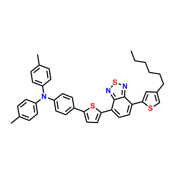 4-(5-(N,N-di-p-tolyl-4-aminophenyl)-thiophen-2-yl)-7-(4-hexyl-2-thienyl)-2,1,3-benzothiadiazole