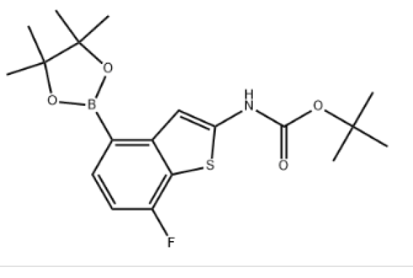 (7-氟-4-(4,4,5,5-四甲基-1,3,2-二氧硼杂环戊烷-2-基)苯并[B]噻吩-2-基)氨基甲酸叔丁酯