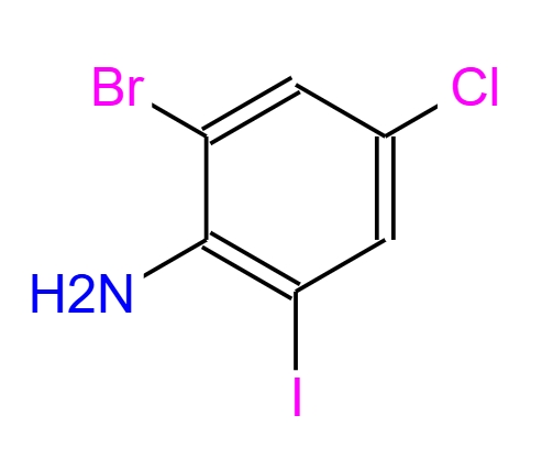 2-溴-4-氯-6-碘苯胺