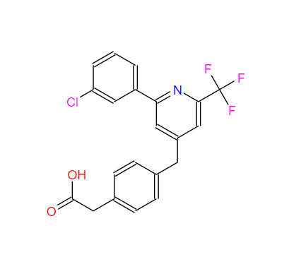 4-[[2-(3-氯苯基)-6-(三氟甲基)-4-吡啶基]甲基]-苯乙酸