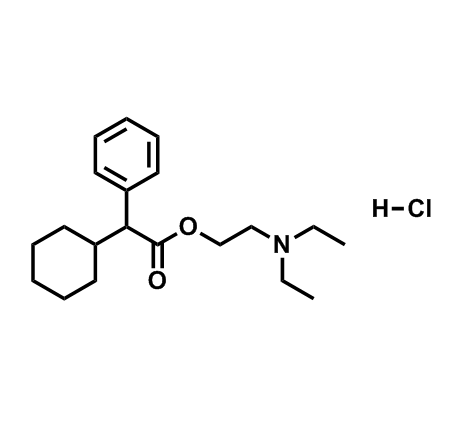 2-(二乙基氨基)乙基2-环己基-2-苯基乙酸盐酸盐   548-66-3