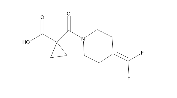 1-（4-（二氟亚甲基）哌啶-1-羰基）环丙烷-1-羧酸