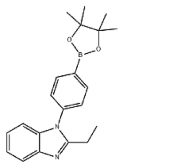 2-乙基-1-（4-（4,4,5,5-四甲基-1,3,2-二氧硼杂环戊烷-2-基）苯基-1H-苯并[d]咪唑
