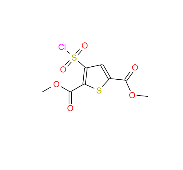 3-(氯磺酰基)噻吩-2,5-二羧酸二甲酯