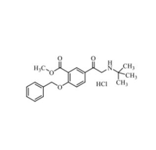 2-（苄氧基）-5-（2-（叔丁基氨基）乙酰基）苯甲酸甲酯