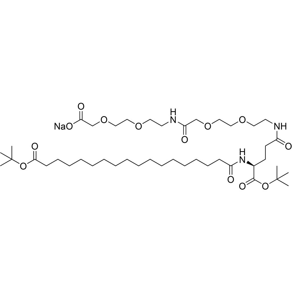 tBuO-Ste-Glu(AEEA-AEEA-ONa)-OtBu